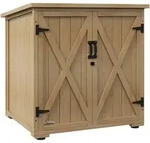Outsunny Gartenschuppen,, Fichte, Holz, 88x90x77.5 cm, Aufbewahrung &...