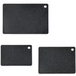 Kesper Schneidebrett-Set, Schwarz, Kunststoff, 3-teilig, K&uuml;chenzubeh&ouml;r,