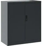 vidaXL Aktenschrank, Anthrazit, Metall, 1 F&auml;cher, 40x90x79 cm, Arbeitszimmer,