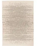 Kayoom Flachwebeteppich Splash 600 Creme / Braun, Braun, Creme, Textil, Retro,