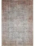 Novel Vintage-Teppich Lago, Grau, Rost, Textil, orientalisch, rechteckig, 240x340 cm,