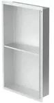 LuxeBath Duschnische, Silber, Metall, Rechteckig, 30x60x10 cm, Badezimmer, Baden &