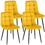 CLP Stuhl, Gelb, Metall, 45x84x55 cm, Esszimmer, St&uuml;hle, Esszimmerst&uuml;hle,