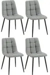 CLP Stuhl, Hellgrau, Metall, 45x84x55 cm, Esszimmer, St&uuml;hle, Esszimmerst&uuml;hle,