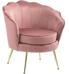 CLP Armlehnenstuhl, Rosa, Metall, 74x76x60 cm, Esszimmer, St&uuml;hle, Esszimmerst&uuml;hle,