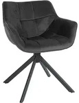 CLP Stuhl, Dunkelgrau, Metall, 65x78x59 cm, Esszimmer, St&uuml;hle, Esszimmerst&uuml;hle,