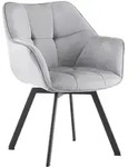 CLP Esszimmerstuhl, Dunkelgrau, Metall, 60x81x59 cm, Esszimmer, St&uuml;hle,