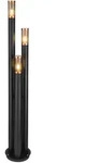 Globo Wegeleuchte Boston, Grau, Kupfer, Metall, Kunststoff, 170 cm, CE, Lampen &