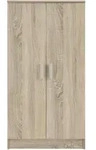 [en.casa] Schuhschrank, Sonoma Eiche, Holzwerkstoff, Teilmassiv, 7 F&auml;cher,