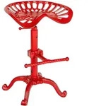 CLP Barhocker, Rot, Metall, 44x56x34 cm, Esszimmer, Barm&ouml;bel, Barhocker