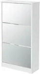 [en.casa] Schuhkipper, Wei&szlig;, Holzwerkstoff, Rechteckig, 60x115x24 cm,...