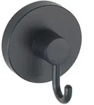 Wenko Wandhaken, Schwarz, Kunststoff, gebogen, 6x6.7x5 cm, Badaccessoires,
