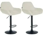 CLP Barhocker, Creme, Metall, 51x89x52 cm, Esszimmer, Barm&ouml;bel, Barhocker