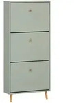 Mid.you Schuhkipper, Salbeigr&uuml;n, Holz, Esche,Eiche, massiv, 59.8x131x19.55 cm,