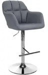 CLP Barhocker, Grau, Textil, 57x97x59 cm, Esszimmer, Barm&ouml;bel, Barhocker