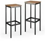 Vicco Barhocker, Wildeiche, Metall, Rechteckig, 32x78x28 cm, Esszimmer,...