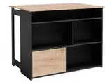 Vicco Bartisch, Honigeiche, Holzwerkstoff, 5 F&auml;cher, Rechteckig,Rechteckig,