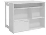 Vicco Bartisch, Wei&szlig;, Holzwerkstoff, Rechteckig,Rechteckig, 116x90.5x37 cm,