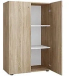 Mid.you Schuhschrank Lona, Sonoma Eiche, Kunststoff, 2 F&auml;cher, 70x110x39 cm,