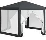 Outsunny Pavillon, Dunkelgrau, Metall, 341.2x250x394 cm, Sonnen- & Sichtschutz,