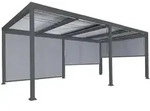 MCW Alu, Anthrazit, Metall, 590x224x306 cm, Sonnen- & Sichtschutz, Pavillons &