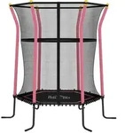 Homcom Kindertrampolin, Rosa, Metall, 111x122 cm, Outdoor Spielzeug