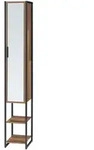 [en.casa] Hochschrank, Walnuss, Holzwerkstoff, 24x160x30 cm, Badezimmer,