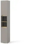 Vicco Badschrank, Greige, Eiche Artisan, Holzwerkstoff, 6 F&auml;cher, Rechteckig,
