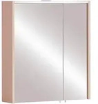 Stylife Spiegelschrank Smash, Altrosa, Metall, 2 F&auml;cher, 63.5x72.4x17.5 cm, Made in