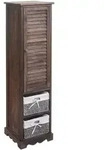 MCW Badezimmerkommode, Braun, Holz, 27x120x29 cm, Badezimmer,...