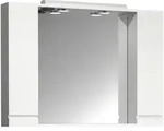 Mid.you Spiegelschrank, Wei&szlig;, Holzwerkstoff, 4 F&auml;cher, 100x71x14 cm,...