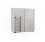 Vicco Badspiegelschrank, Wei&szlig;, Anthrazit, Holzwerkstoff, 2 F&auml;cher, Rechteckig,
