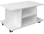 Mid.you Tv-Rack, Wei&szlig;, Holzwerkstoff, 80x40x40 cm, Wohnzimmer, TV M&ouml;bel, TV-Racks