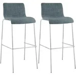 CLP Barhocker, Blau, Metall, 43x100x48 cm, Esszimmer, Barm&ouml;bel, Barhocker