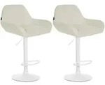 CLP Barhocker, Creme, Metall, 51x89x52 cm, Esszimmer, Barm&ouml;bel, Barhocker