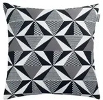 Musterring Kissenh&uuml;lle Mr-Prism, Grau, Schwarz, Wei&szlig;, Textil, Graphik, 45x45 cm,