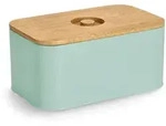 Zeller Present Brotkasten, Mintgr&uuml;n, Holz, Bambus, rechteckig, 30x18x14 cm,