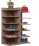 Mid.you Schuhregal, Sonoma Eiche, Holzwerkstoff, 60x80x30 cm, erweiterbar, Garderobe,