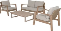 Gardenson LOUNGEGARNITUR Braun, Beige 72x121 cm