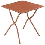 Lafuma Mobilier Gartenklapptisch, Rot, Metall, rechteckig, Rundrohr, X-Form,...