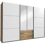 P & B Schwebet&uuml;renschrank Wimex Magic, Wei&szlig;, Eiche, Silber, Glas, Holzwerkstoff, 4