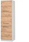Vicco Vorratsschrank, Honigeiche, Wei&szlig;, Holzwerkstoff, 2 F&auml;cher, Rechteckig,