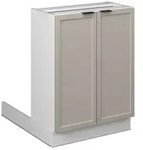 Vicco K&uuml;cheninsel, Grau, Wei&szlig;, Holzwerkstoff, Rechteckig, 60x82x30 cm,...