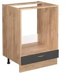 Vicco Herdumbauschrank, Anthrazit, Honigeiche, Holzwerkstoff, 2 F&auml;cher, 1