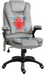 Vinsetto Massage, Grau, Kunststoff, 1-Sitzer, F&uuml;llung: Schaumstoff, 74x116x67 cm,