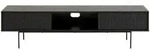 Mid.you Lowboard, Schwarz, Esche, Metall, Holzwerkstoff, 180x44.5x40 cm,...