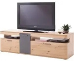 Livetastic Tv-Element, Anthrazit, Eiche, Metall, 2 Schublade(n) Schubladen, 180x55x50