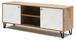 Vicco Lowboard, Eiche Artisan, Holzwerkstoff, 4 F&auml;cher, Rechteckig,...