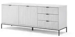 Vicco Lowboard, Wei&szlig;, Holzwerkstoff, 5 F&auml;cher, 3 Schubladen, Rechteckig,...