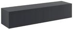 [en.casa] H&auml;ngelowboard, Dunkelgrau, Holzwerkstoff, Rechteckig, 140x30x33 cm,